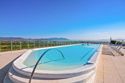 a large swimming pool on top of a building at Ocean Vista Oasis at Maritima Playa in Bucerías