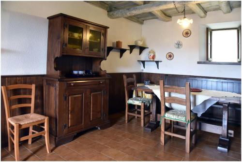 Η κουζίνα ή μικρή κουζίνα στο Casale La Fabbrica