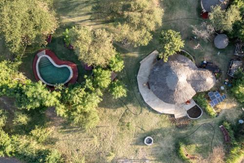 Сад в Lake Natron Maasai giraffe eco Lodge and camping