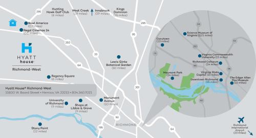a map of hyatt house princeton princeton princeton princeton university map at Hyatt House Richmond - Short Pump in Richmond