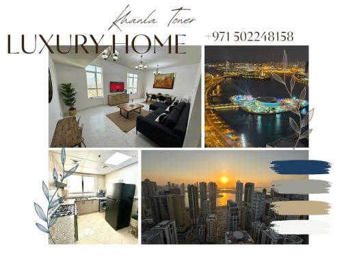 Luxury Apartment 2BD 120m2 Al Majaz PS5, Pool, View Khalid Lac