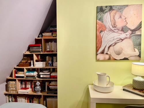 Knihovna v bed and breakfast