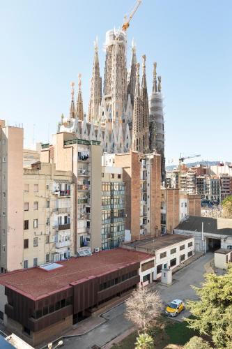 El balcón de Sagrada Familia