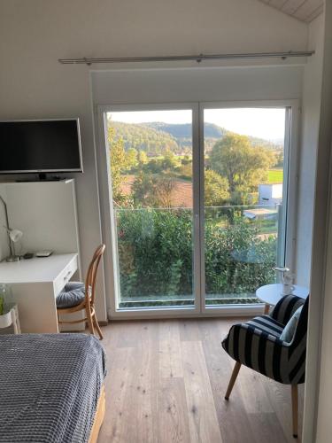Postel nebo postele na pokoji v ubytování Wohnresidenz Casa Fortuna