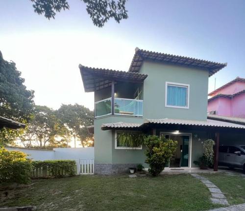 Bygningen som feriehuset ligger i