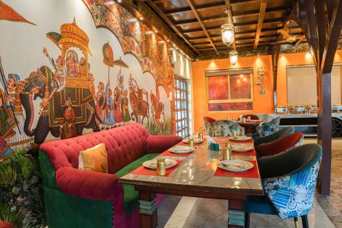 Et opholdsområde på The Neeraj Ganga Heritage Palace