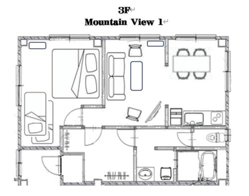 Pelan lantai bagi Hakuba Ski Condos