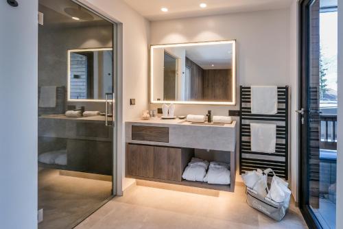 Ένα μπάνιο στο Hotel Ansitz Plantiz