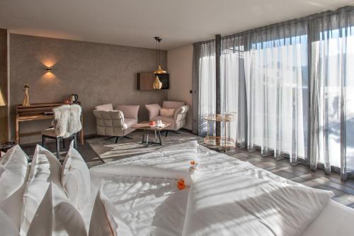 Χώρος καθιστικού στο Hotel Ansitz Plantiz