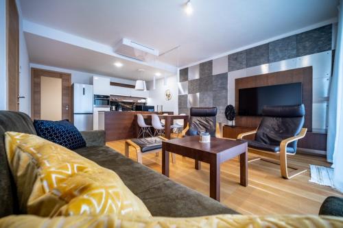 Кът за сядане в Molo Lipno Apartment C301 Lipno Home