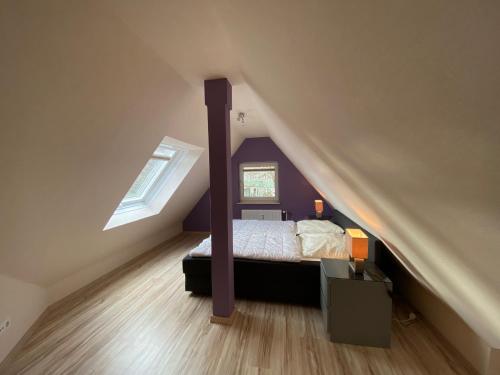 Postel nebo postele na pokoji v ubytování Hahnenklee Meine Perle