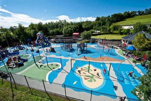 a large water park with slides and rides at Walnut Apartment Larne in Larne