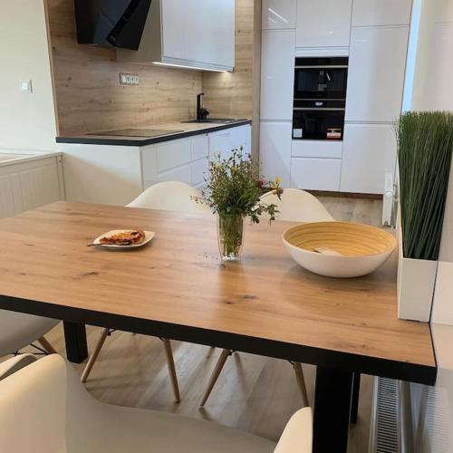 Kuchyň nebo kuchyňský kout v ubytování Ubytování v Beskydech - Apartmán Pavel