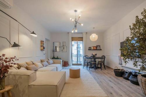 Posezení v ubytování Luxury 4-bedrooms in Rambla de Catalunya