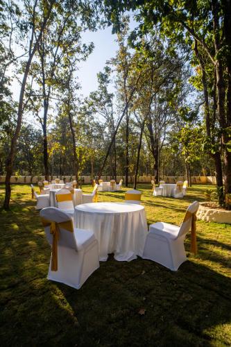 Zahrada ubytování Citrus Prime Kanha Resort and Villas