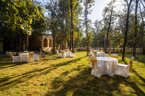 Zahrada ubytování Citrus Prime Kanha Resort and Villas