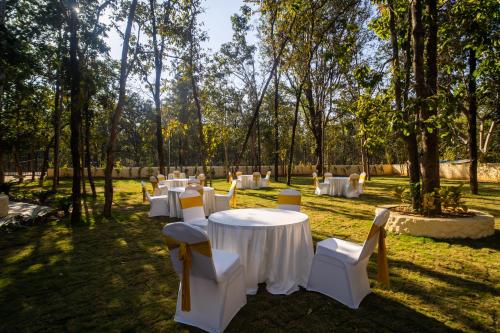 Zahrada ubytování Citrus Prime Kanha Resort and Villas
