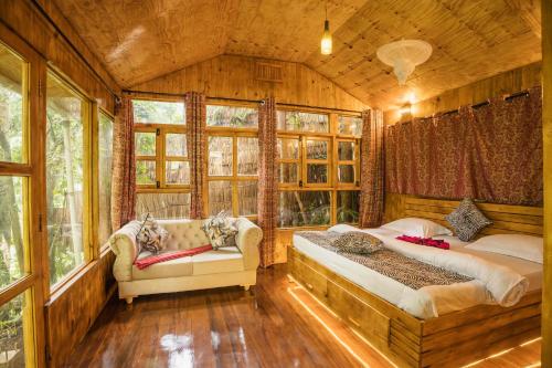 Banana Farm Eco Hostelにあるベッド