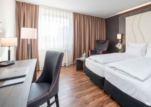 Katil atau katil-katil dalam bilik di Best Western PLAZA Hotel Grevenbroich