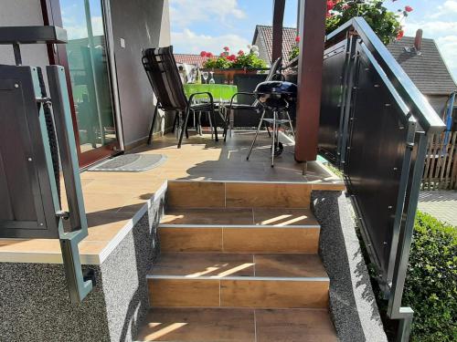 Balkón nebo terasa v ubytování Ferienwohnung Schenk