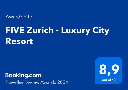 a screenshot of the five twenty ninth luxury city resort at Amazing Rooms by FIVE in Zurich