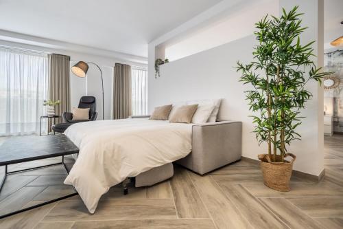 Cama o camas de una habitación en The Cube - Designer finished studio by SF Homes