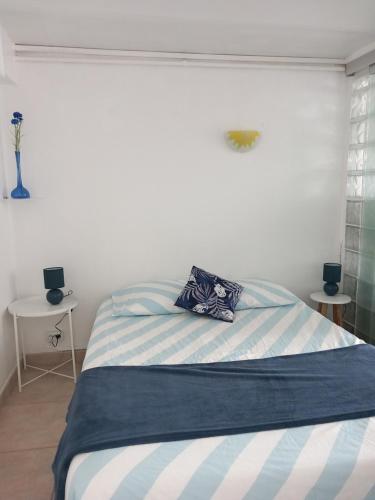 Posteľ alebo postele v izbe v ubytovaní LA PLAYA - VILLA ST LAURENT - Grand Studio avec espace nuit et parking privatif - 40 mètres de la Promenade Marcel Proust