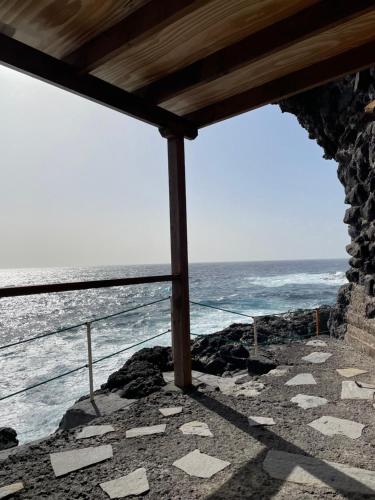 a view of the ocean from a building at Pino Redondo in Puntagorda