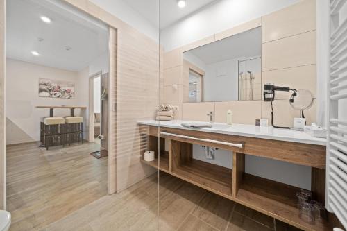 Koupelna v ubytování Landhotel Berger
