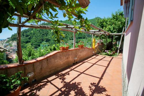 a view from the balcony of a house at Casa Ferrigno in Maiori