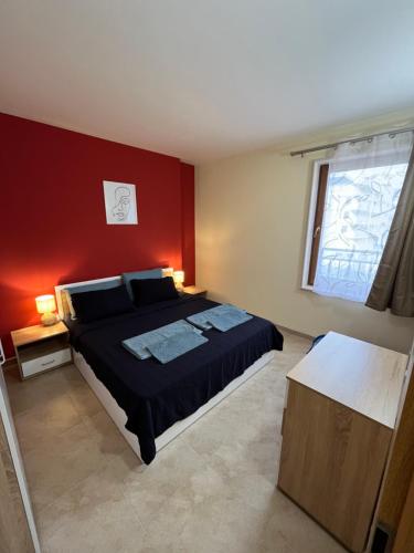 Postel nebo postele na pokoji v ubytování River park 2 bedroom apartment