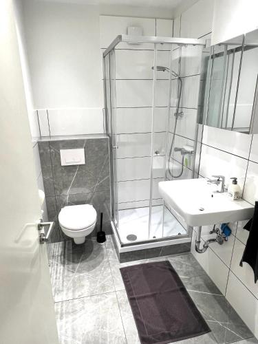 Kylpyhuone majoituspaikassa Viktoria's Appartment in Kaarst
