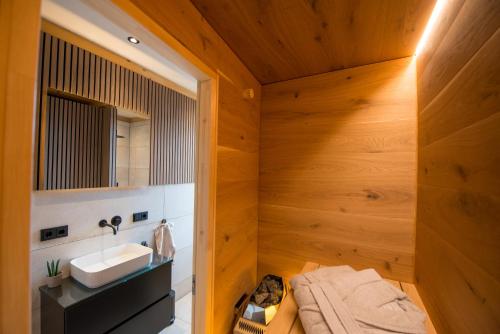 Koupelna v ubytování Chalet Herz³