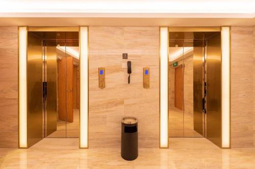 Vonios kambarys apgyvendinimo įstaigoje Ji Hotel Huangshan Scenic Spot