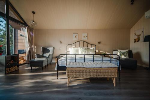 Cama o camas de una habitación en Thara Dara Khaoyai