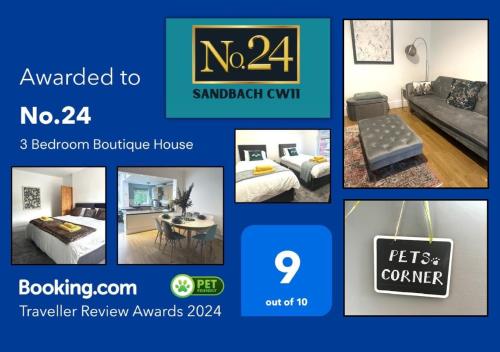a collage of pictures of a no bedroom furniture house at No.24 in Sandbach