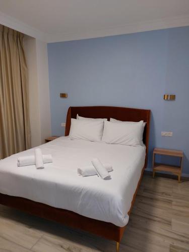 Cama o camas de una habitación en heleni malka hotel