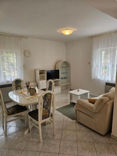 Posezení v ubytování Jednosobni apartman Dionis