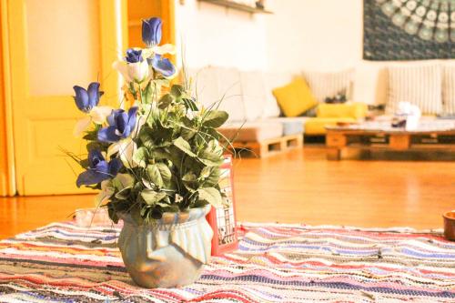 Ithaka Mansheya Hostel Alexandriaにあるシーティングエリア
