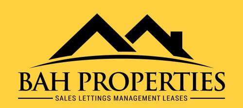 a logo for ball properties with three mountains at Cosy 1 Bed Budget Apartment Near Blackpool City Centre 1 in Blackpool
