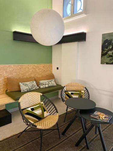 Posezení v ubytování MiHotel Comte