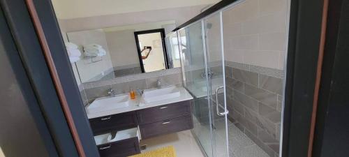 A bathroom at Oceanview @ Pyramid Point Villa, Ocho Rios, Jamaica