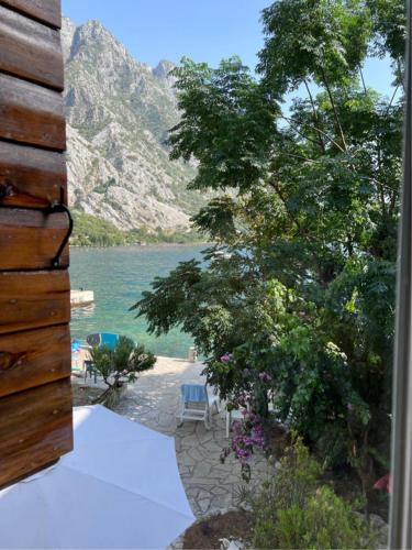 a view of a lake from a window at Casa Spada by Belsize in Kotor