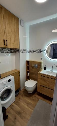 Ένα μπάνιο στο Apartament Zielone Ogrody
