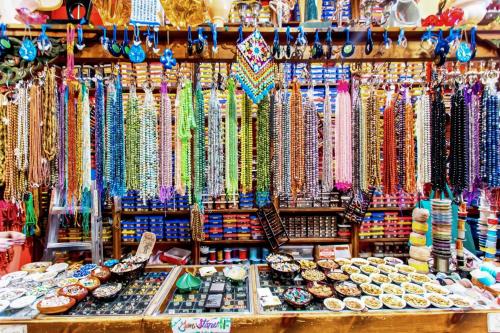 a store filled with lots of beads and other items at Modern Pet-friendly Chinatown Apartment in Toronto