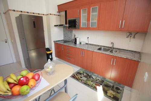 Nhà bếp/bếp nhỏ tại Apartamento A Palmeira