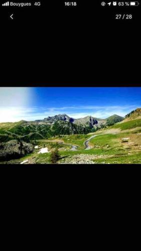 a picture of a picture of a mountain range at Appartement 6 personnes les terrasses d isola2000 in Isola