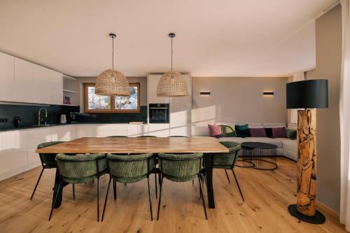 Η κουζίνα ή μικρή κουζίνα στο The Nest – 85 qm apartment - Mountain, Ski, Relax