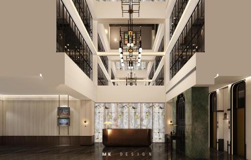 JingLai Bushe Hotel Bund Nanjing West Road Shanghaiにあるシーティングエリア