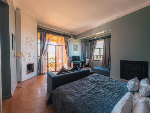 Kasbah Agounsane Hotel & Spaにあるベッド